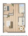richman apartments 1 bedroom floor plan